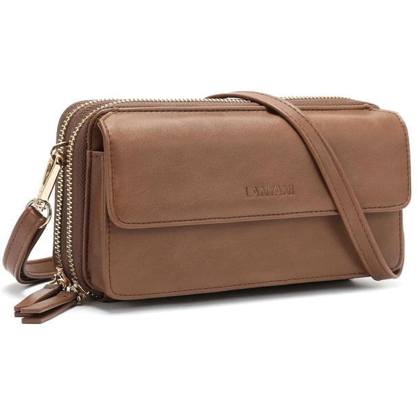 Bolso bandolera Lanyani RFID para teléfono, monedero para mujer