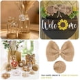 thumbnail image 4 of 32 PCS Natural Burlap Flowers Set, Burlap Bows and Scrapbook Embellishments for Wedding Party Decor Home, Embellishments for Crafts$$Art & Craft, 4 of 6