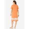 thumbnail image 2 of Woman Within Plus Size Perfect Short-Sleeve V-Neck Tee Dress, 2 of 6