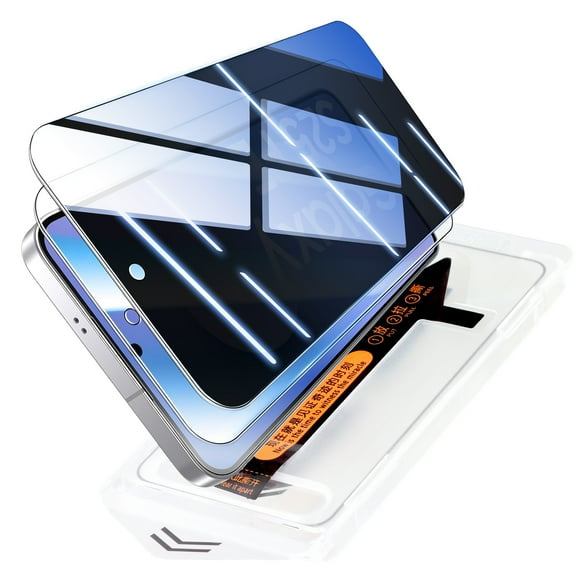 Dteck for Samsung Galaxy S25 FE Privacy Screen Protector and HD Clear Screen Protector, Fingerprint Unlock, Auto-Dust Removal 2 Packs Tempered Glass for S25 FE, Scratch-Resistant, Case Friendly