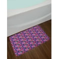 thumbnail image 2 of Floral Bath Mat, Continued Pattern of Cloves Peony Flower Tones 80's Style Print Garden Art, Plush Bathroom Decor Mat with Non Slip Backing, 29.5" X 17.5", Multicolor, by Ambesonne, 2 of 2