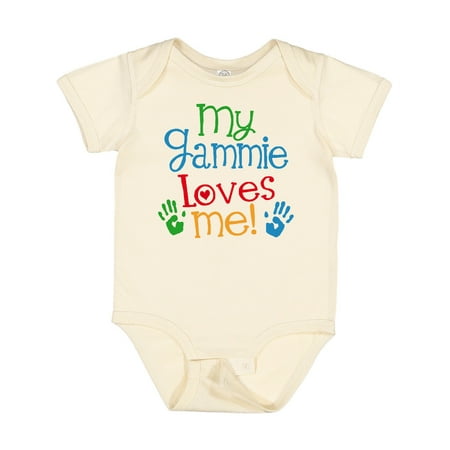 

Inktastic Gammie Loves Me Grandkids Gift Baby Boy or Baby Girl Bodysuit