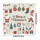 thumbnail image 3 of Servilletas desechables con estampado de Papá Noel | Paquete de 20 servilletas de papel suave para fiestas | Decoración festiva para fiestas y reuniones, 3 of 5