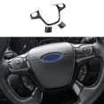 thumbnail image 2 of 3pcs Carbon Fiber Color Steering Wheel Cover Trim Decorative Frame For Focus Escape Mk3 Kuga 2012-2, 2 of 5