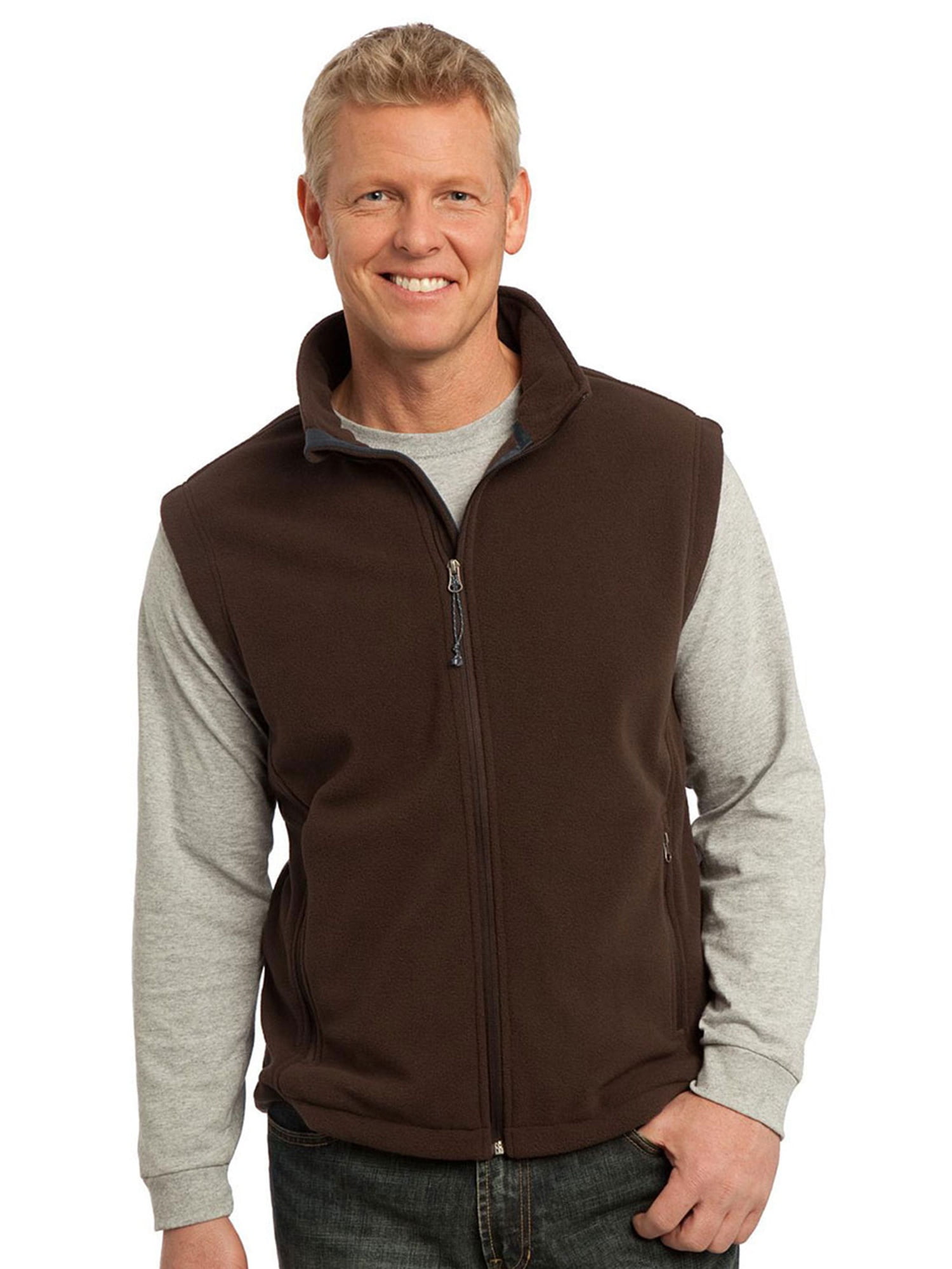Port Authority Mens Super Soft Fleece Adjustable Vest - Walmart.com