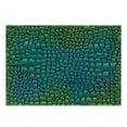 thumbnail image 3 of Abstract Cutting Board, Alligator Skin Animal Crocodile Reptile Safari Wildlife Vibrant Art, Decorative Tempered Glass Cutting and Serving Board, Small Size, Green Blue, by Ambesonne, 3 of 5