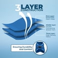 thumbnail image 4 of Arnés Best Pet Supplies, malla reflectante para todo clima, azul L, 4 of 7