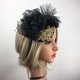 thumbnail image 5 of Vintage Feather Fascinator Diadema Sombrero Derby Con Pinza Para El Cabello Negro 3 Sunnimix diadema fascinator con velo, 5 of 8