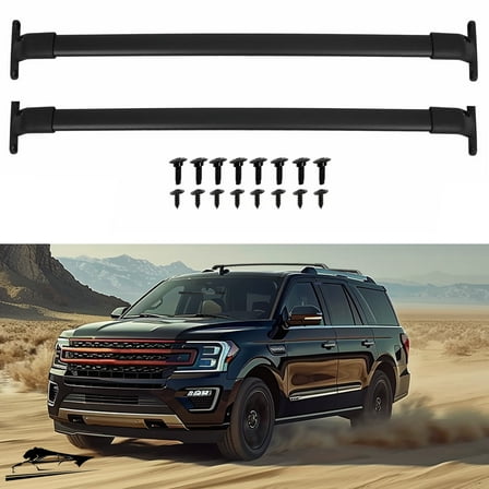 Kojem Roof Rack for 2018-2023 Ford Expedition/Lincoln Navigator Cross Bars Luggage Cargo Carrier