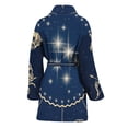 thumbnail image 2 of Zodiac Astrology Symbols Women Bathrobe One Size Univeral Fits, Zodiac Horoscope Fashion Lightweight Plush Fleece Long Robe For Women, 2 of 3