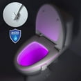 thumbnail image 1 of 16 Colors Night Light - Toilet Night Light, Automatic Motion Sensor Light for Bathroom Washroom, Glow Bowl Night Light Fit for Any Toilet (Multi-Colored, Small), 1 of 5