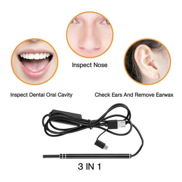 Acheter Earpick Endoscope oreille nettoyant oreille Endoscope cuillère  intelligente sans fil oreille cire dissolvant Visible oreille Scoop