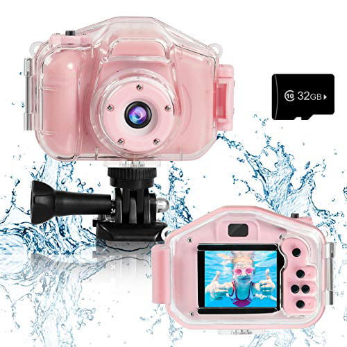 Agoigo Kids Waterproof Camera Toys for 3-12 Old Boys Girls Christmas Birthday Gifts Children's Video Action Cameras Child Indoor Outdoor Toddler Camera, 2 Inch Screen (Pink) - Walmart.com