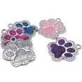 thumbnail image 3 of Wholesale 100Pcs  Rhinestone Custom Dog Tag Engraved Pet Dog Collar Accessories Personalized Puppy ID Tag Paw Name Tags Pendant ShopWise Round, 3 of 12