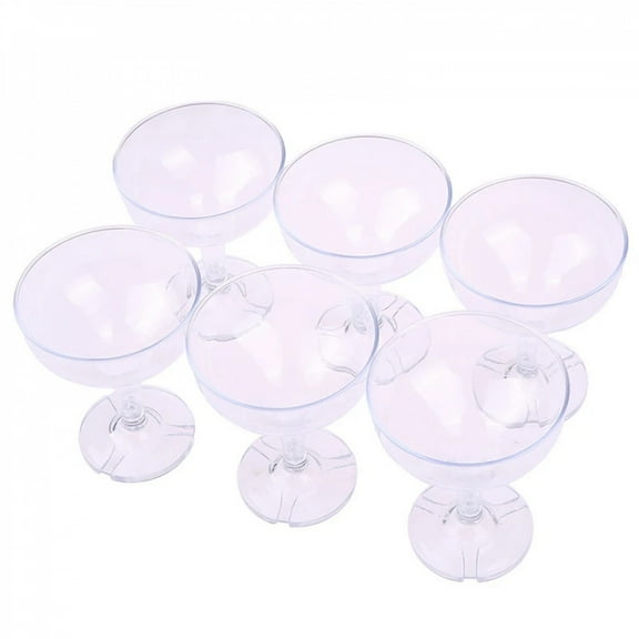 6Pcs Acrylic Champagne Cups Bridal Party Gift Wedding Party Acrylic Goblet Wine Cup Wedding Decor