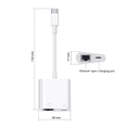 thumbnail image 4 of Adaptateur Ethernet Type C OTG USB C vers RJ45 Ethernet Filaire 100Mbs pour Téléphone Mobile Tablette Type C, 4 of 8