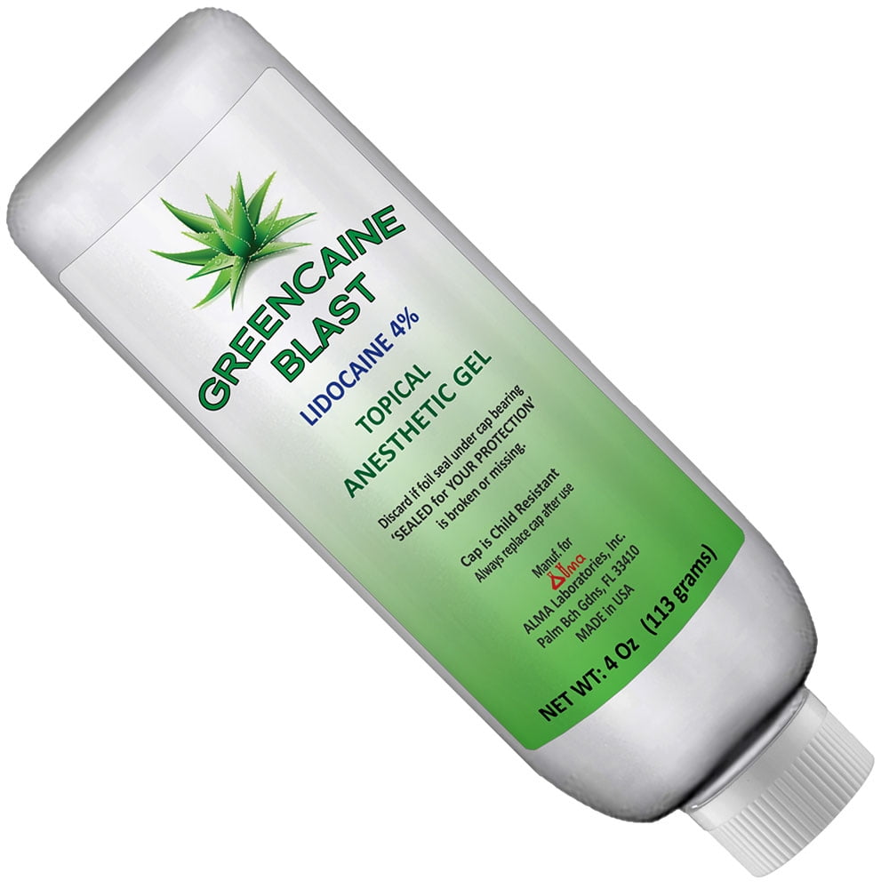 GREENCAINE BLAST numbing cream for tattoos, laser hair
