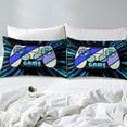 thumbnail image 4 of Erosebridal Gradient Gamepads Sheet Set Twin,Video Game Bedding Sets Twin Size,Abstract Geometric Twin Sheet Sets,Breathable Gamer Room Decor,3pcs, 4 of 7