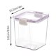 thumbnail image 3 of Xihbxyly Recipiente Hermético para Almacenar Granos Diversos, Diseño Compacto, Plástico Transparente, Ideal para Organizar La Cocina, Harina y Refrigerios, de 460 Ml a 1800 Ml., 3 of 5