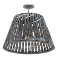 thumbnail image 7 of Meyda 142776 31 in. Peach Basket Pendant, Weathered Wicker Black Hardware, 7 of 7
