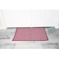 thumbnail image 3 of Burgundy Red & White Cotton Door Mat Rug Indoor Outdoor - 2x3' Entrance Kitchen Bath Home Décor, 24 x 36", 3 of 5
