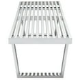 thumbnail image 3 of Modway Sauna 5' Polished Stainless Steel Bench in Silver, 3 of 3