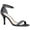 Black Iridescent, variant on NINA Womens Gold Toe Strap Cushioned Adjustable Strap Rhinestone Veniza Round Toe Stiletto Buckle Dress Sandals Shoes 10