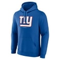 thumbnail image 2 of Men's Royal New York Giants Logo Team Lockup Fitted Pullover Hoodie, 2 of 3