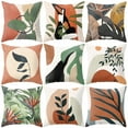 thumbnail image 5 of Dsseng Leaf Pattern Printing Square Pillow Case Home Bed Sofa Supplies Cushion Cover, 5 of 12