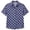Navy, variant on Women's Polka Dot Button Down Shirt Short Sleeve Collared Lightweight Blouse XXL