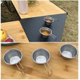 thumbnail image 4 of Camping Cup, Food Grade Unique Stackable Safe Camp Bowl Tableware Metal  for Hiking for Tea, 4 of 7