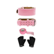 thumbnail image 1 of Gym Faja Lumbar Cinturón Pesas Ejercicio Mujer Y Guante 3pcs L Malubero Rosa, 1 of 5