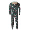 thumbnail image 3 of Family Christmas Pjs Matching Sets Jumpsuit Onesie with Hood Christmas Pajamas for Family Holiday Xmas Sleepwear, 3 of 5
