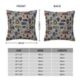 thumbnail image 2 of Yiaed Bright Insects Print Pillow Covers Super Soft Decorative Square Throw Pillow Covers Case Cushion Covers for Sofa Couch Bedroom Car Decor（No pillow core）-20"x20", 2 of 7