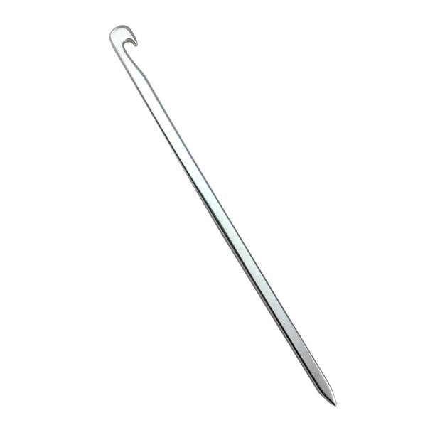 Yuarrent Clavo de tierra para tienda de campaña, toldo portátil de aluminio a prueba de viento, gancho de estaca, equipo para exteriores, carpas