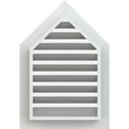thumbnail image 4 of Ekena Millwork 12"W x 32"H Peaked Top Gable Vent (17"W x 37 3/4"H Frame Size) 14/12 Pitch: Functional, PVC Gable Vent w/ 1" x 4" Flat Trim Frame, 4 of 13