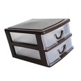 thumbnail image 4 of Plastic Translucent Storage Case Rectangular Desktop Organizer For Office Use 1Pack, 4 of 4