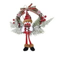 thumbnail image 3 of Christmas Rattan Wreaths for Front Door,Front Porch Snowman Elk Santa Claus Rattan Red Berry Wreath,Front Door Garland Hanger Xmas Door Wreaths Door Wreaths for All Seasons, 3 of 5