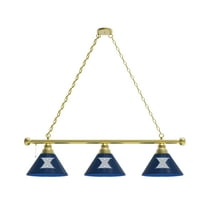 Xavier 3 Shade Billiard Light with Brass Fixture