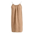 thumbnail image 7 of Backless Cami Dress for Women Short Mini Backless Dress Sleeveless Cami Lounge Dress Above Knee House Dress, 7 of 7