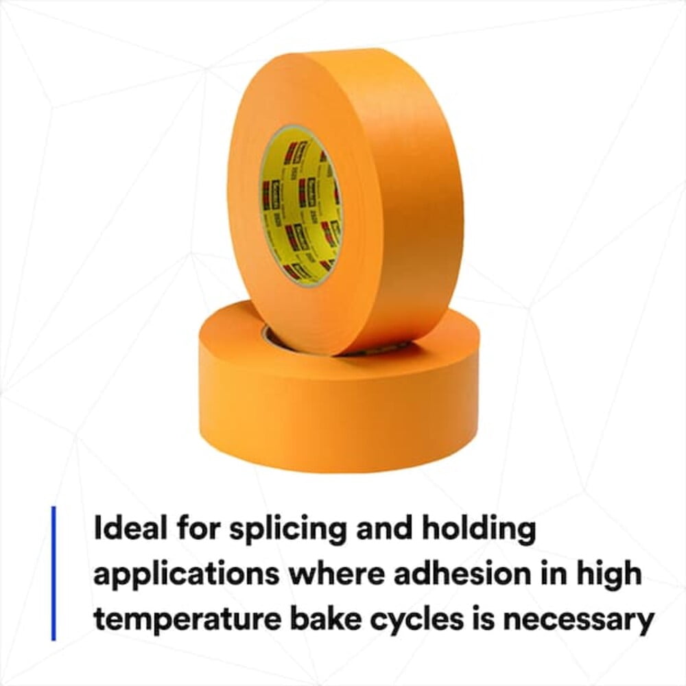 3m Masking Tape,1 7/8" W,60yd L,Orange,PK24 55563