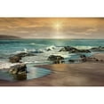 thumbnail image 2 of Calascibetta, Mike 18x13 Gold Ornate Wood Framed with Double Matting Museum Art Print Titled - Near Dusk, 2 of 4