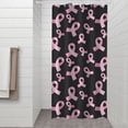 thumbnail image 2 of Pink Breast Cancer Shower Curtain 36"x72" ,Bathroom Decorative Shower Curtains Set with 12 Hooks,Modern Waterproof Washable Shower Curtain, 2 of 6