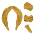 thumbnail image 3 of Unique Bargains 1 Pc Fashion Cross Wide Headbands for Women Yellow, 3 of 6