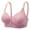 Pink, variant on IROINNID Women's Bras Push-Up Solid Lace Full Coverage Comfortable Embroidered Underwear No Rims Underwear