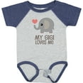 thumbnail image 3 of Inktastic My Gigi Loves Me Grandchild Boys or Girls Baby Bodysuit, 3 of 5
