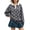15#Dark Gray, variant on Womens Polka Dot Polo Shirt Long Sleeve Button Down Collared Loose Fit Pullover Lightweight Trendy Fall Casual Top Light Gray L