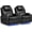 PU66006-black-2, variant on SET of 2 Dual Motor Power Swivel Rocker Recliner Chair with Heat and Massage,Electric Glider Rocking Chairs for Nursery,Theater Seating with LED Lights, USB A/USB C Ports for Living Room