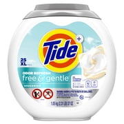 Tide Power PODS Free and Gentle Odor Refresh Laundry Detergent Packs, 25 Count