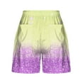 thumbnail image 4 of Wensltd Women Short Pants Print Summer Beach Casual Short with Pockets, 4 of 5